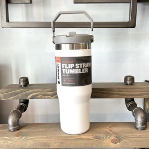 STANLEY 30oz, Flip Straw Tumbler, White